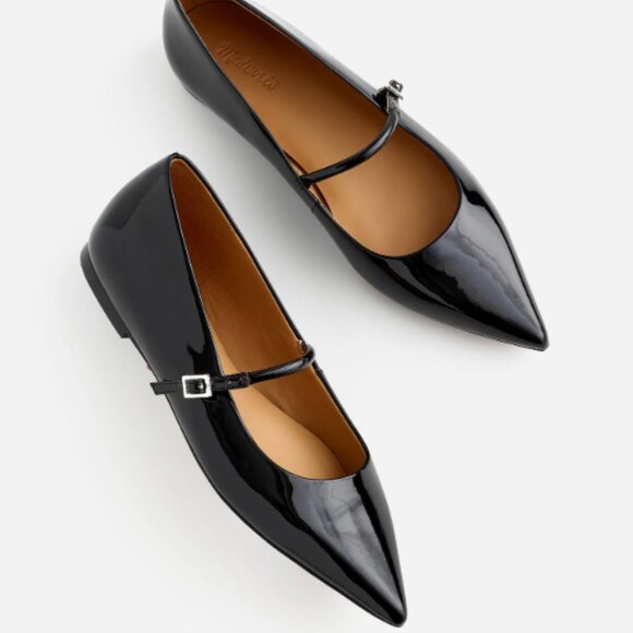 Madewell The Elsie Mary Jane Flat • size 9 • NR856 • black - Picture 1 of 9